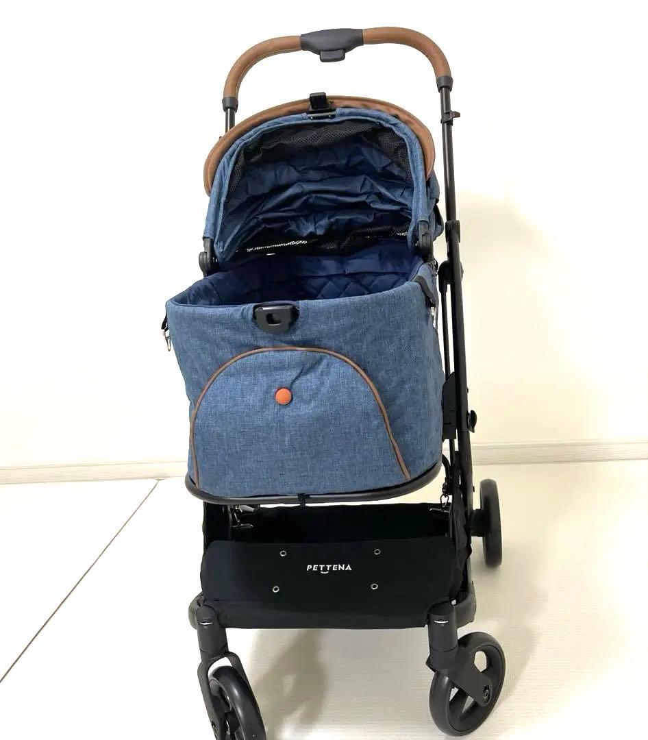 PETTENA MILOU ワンタッチで全部折りたためる分離型ペットカート