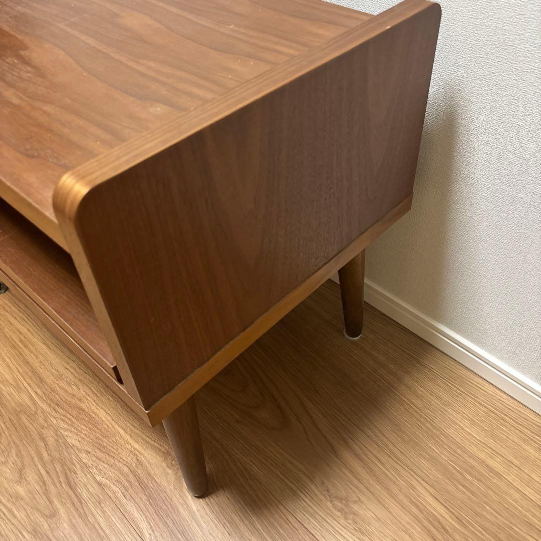 ノーチェ　NOCE 木製ブラウン ローテーブル/TVスタンド