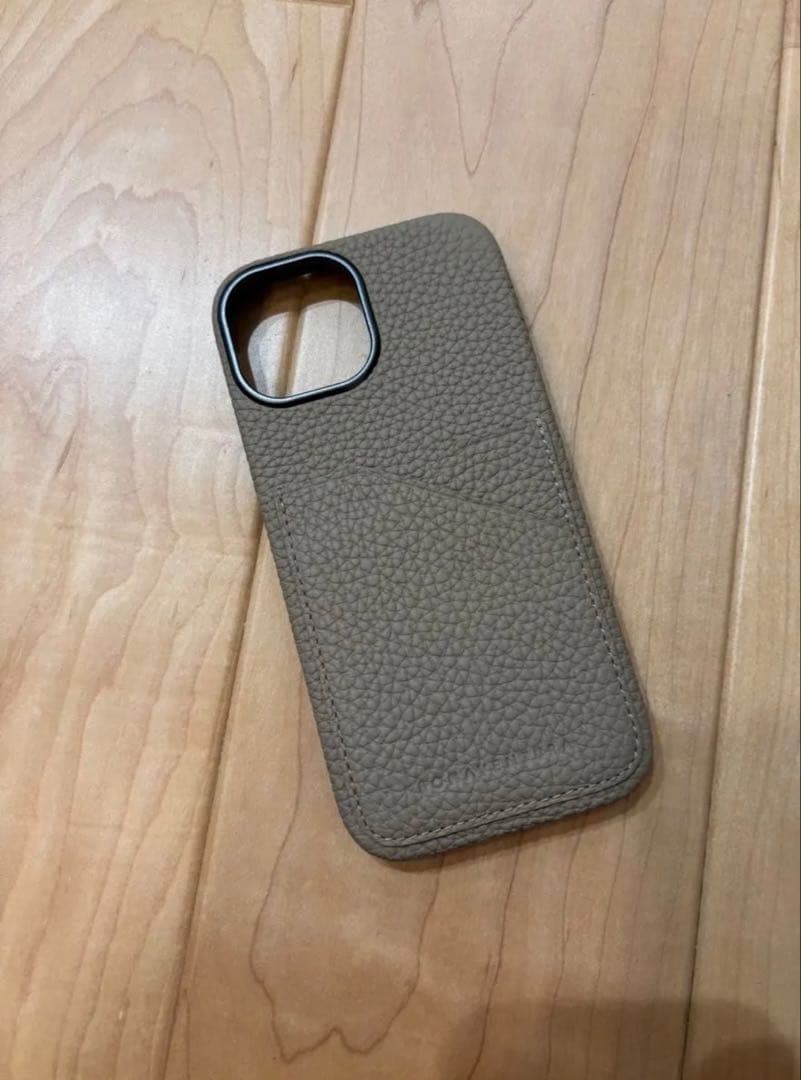 新品 BONAVENTURA iPhone15 バックカバーケース グレージュ