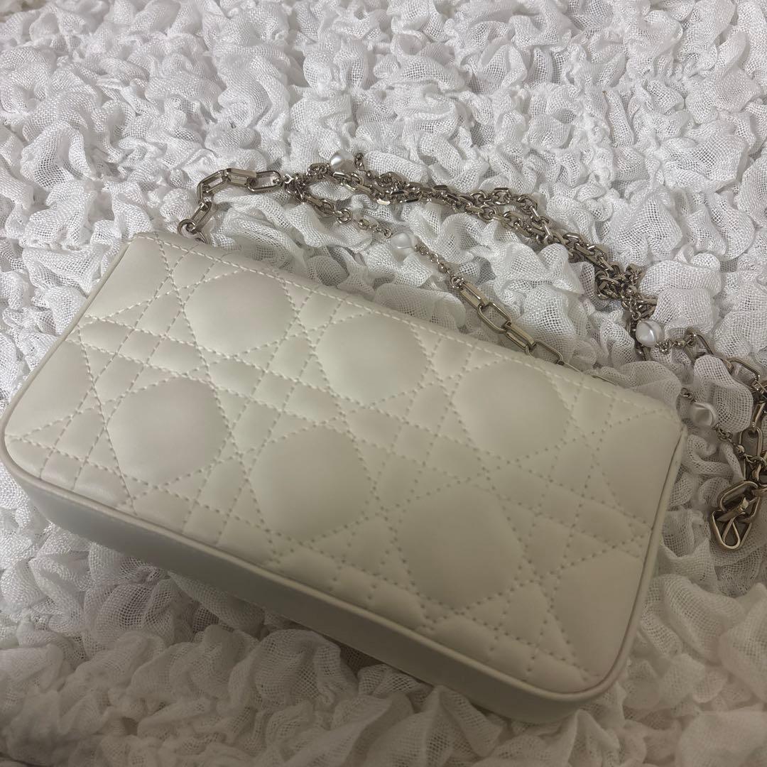 MyDior DiorTalk フォンバッグ ホワイト