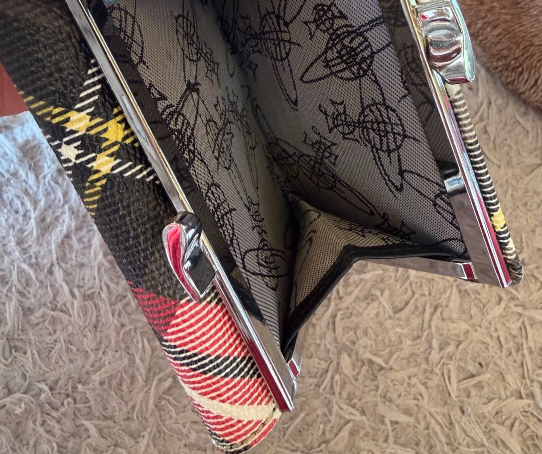 ヴィヴィアン　タータンチェック 二つ折り財布