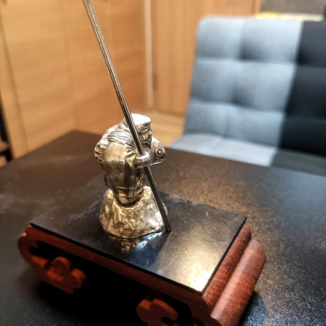 【純銀製】恵比須様・大黒様2体セット【縁起物】川崎貯蓄銀行