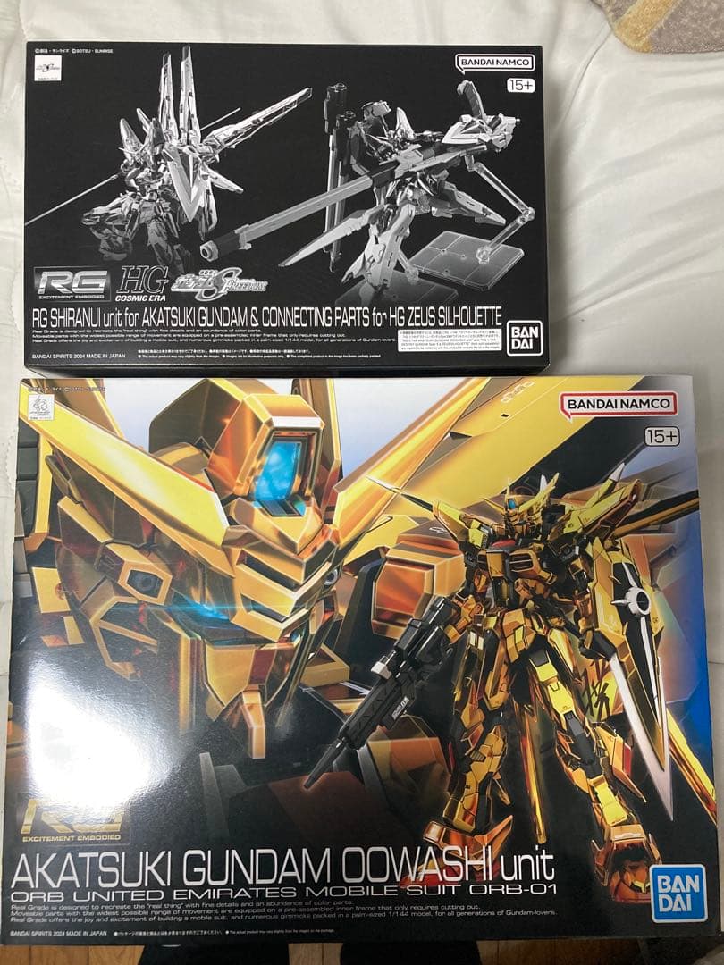 RG アカツキガンダム シラヌイパック&HGゼウスシルエット　まとめ売り