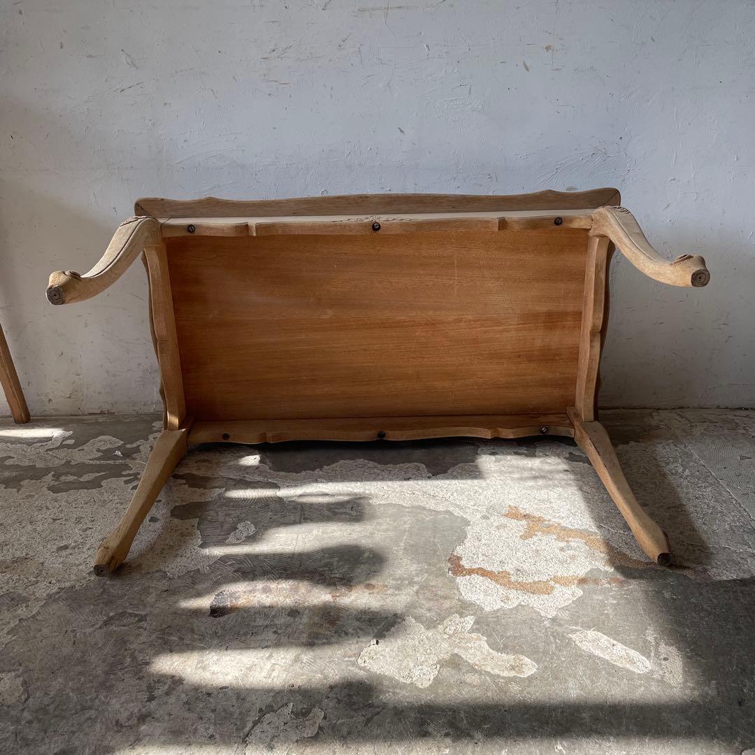 年末・年始SALE ビンテージ　サイドテーブル コーヒーテーブル　　猫脚　剥離