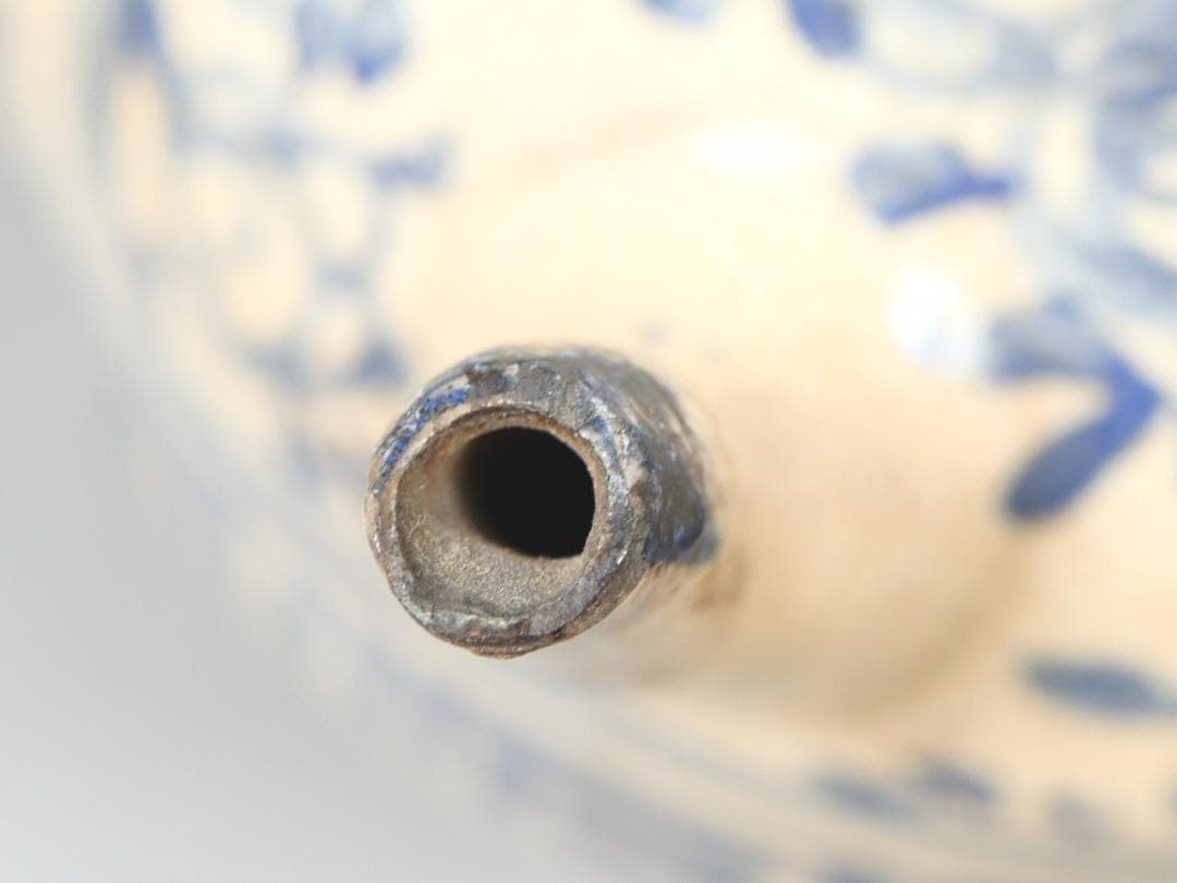 呉須 鳳凰 水注形花瓶