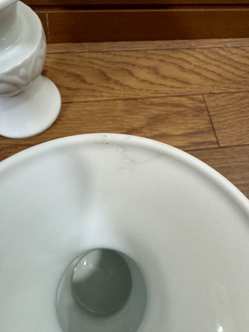 2531 深川製磁　白磁　花瓶　2客