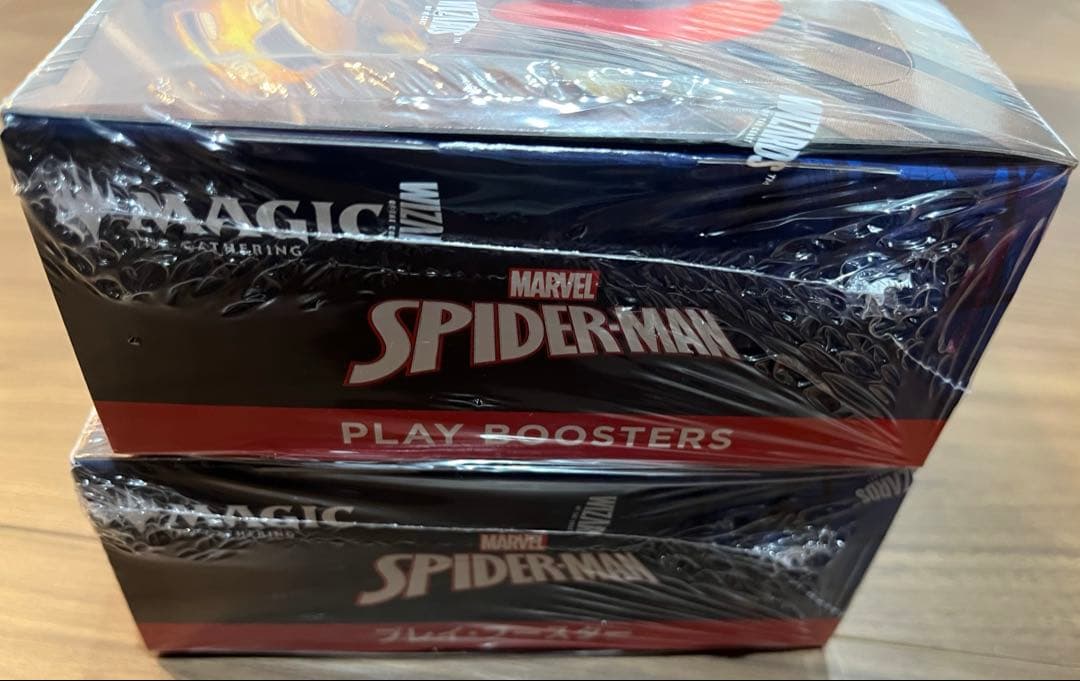 スパイダーマンプレイブースター未開封　英語/日本語1BOX 2BOXまとめ売り