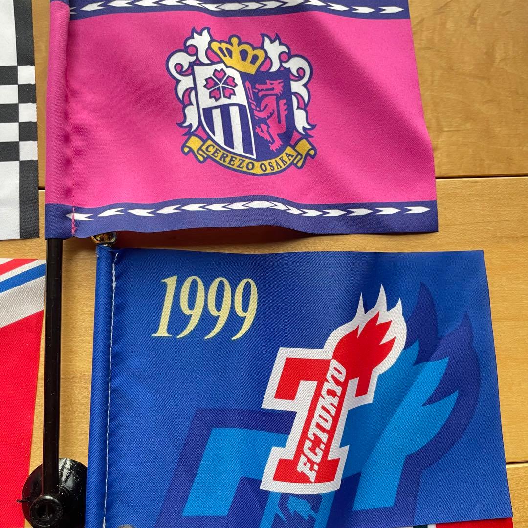 Jリーグミニフラッグ12チーム吸盤付日韓ワールドカップミニフラッグ10個レトロ