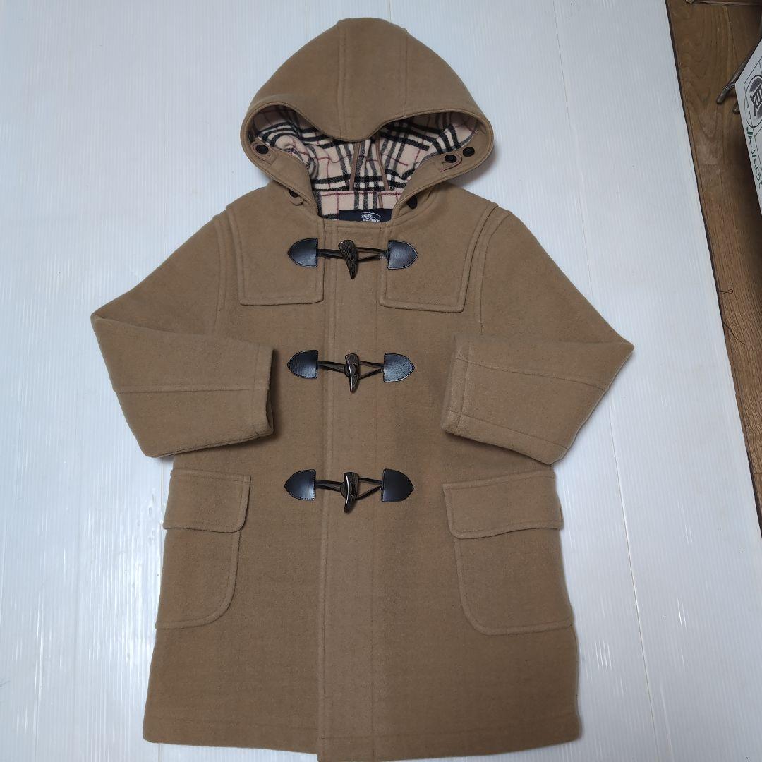 120★バーバリー★内側ノバチェック！シンプル！ダッフルコート★
