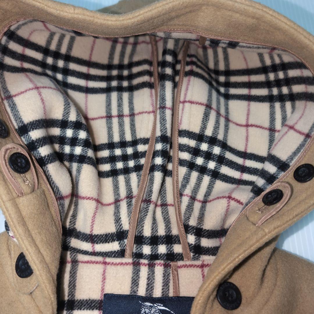 120★バーバリー★内側ノバチェック！シンプル！ダッフルコート★