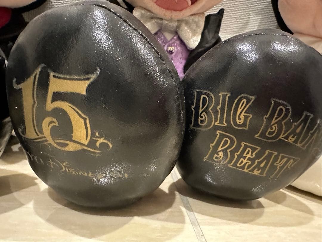 厳選 ディズニー　ビッグバンドビート　ミッキー ぬいぐるみ　白タキ　黒タキ