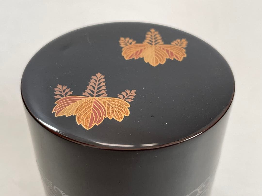 漆芸家　塗師　堀井胡春　高台寺蒔絵　茶入　棗　中次　共箱