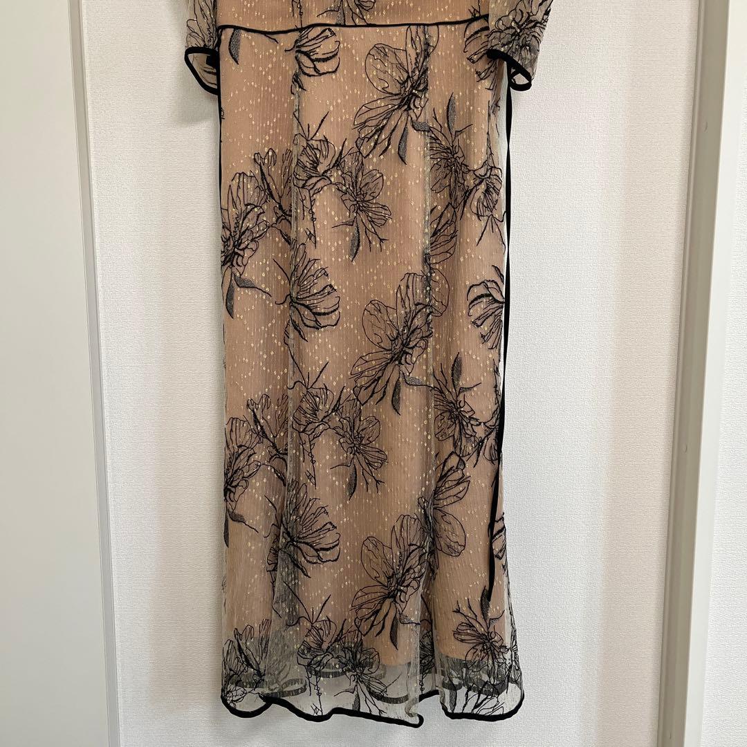 Leja 【完売サイズ L】　花柄マーメイドワンピースドレス