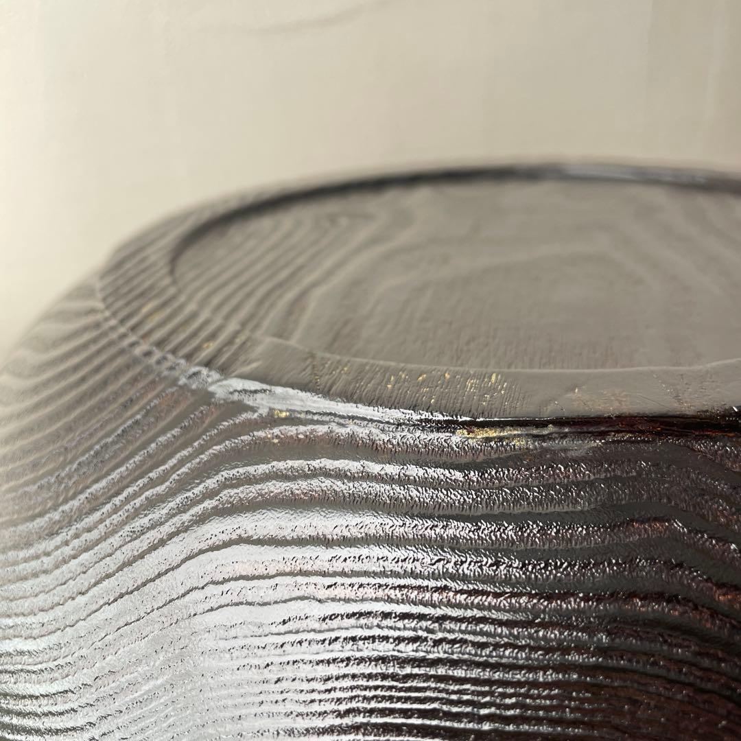 こね鉢　木製　無垢材　くり抜き　刷毛目　漆塗　松材？　大型ボウル　黒に赤丸