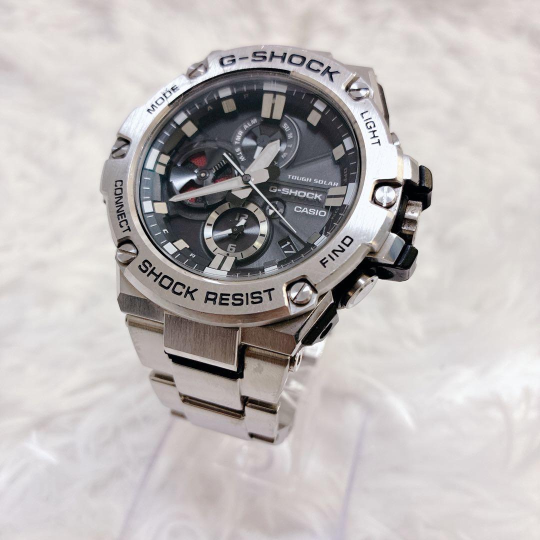 極美品 CASIO G-SHOCK GST-B100 Bluetooth
