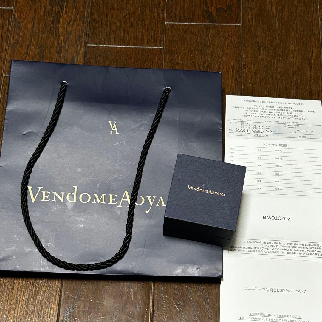 ヴァンドーム青山　ゴールドフープピアス K18