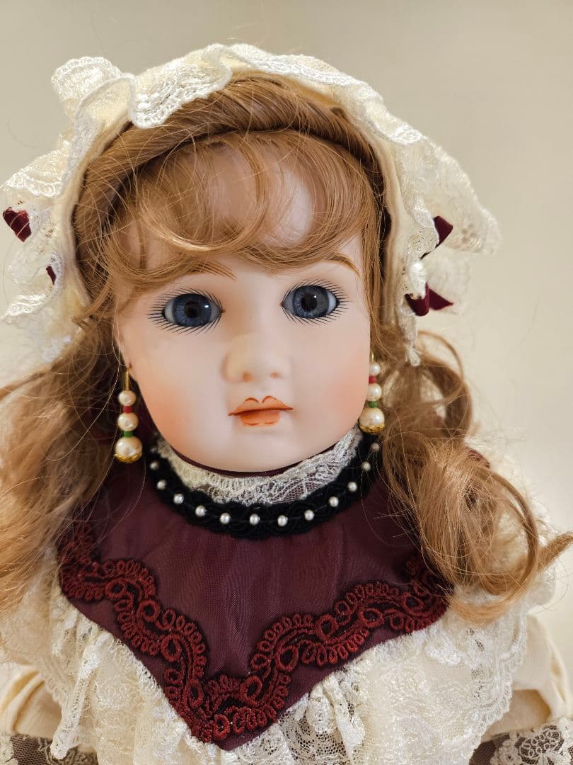 ジュモー❀Bebe Jumeau ブルーグレーの瞳　ビスクドール　リプロ