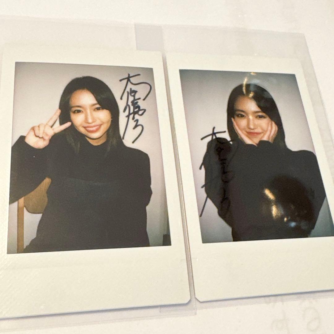 大原優乃 直筆サイン入り チェキ 2枚セット 写真集 あのねほんね 特典