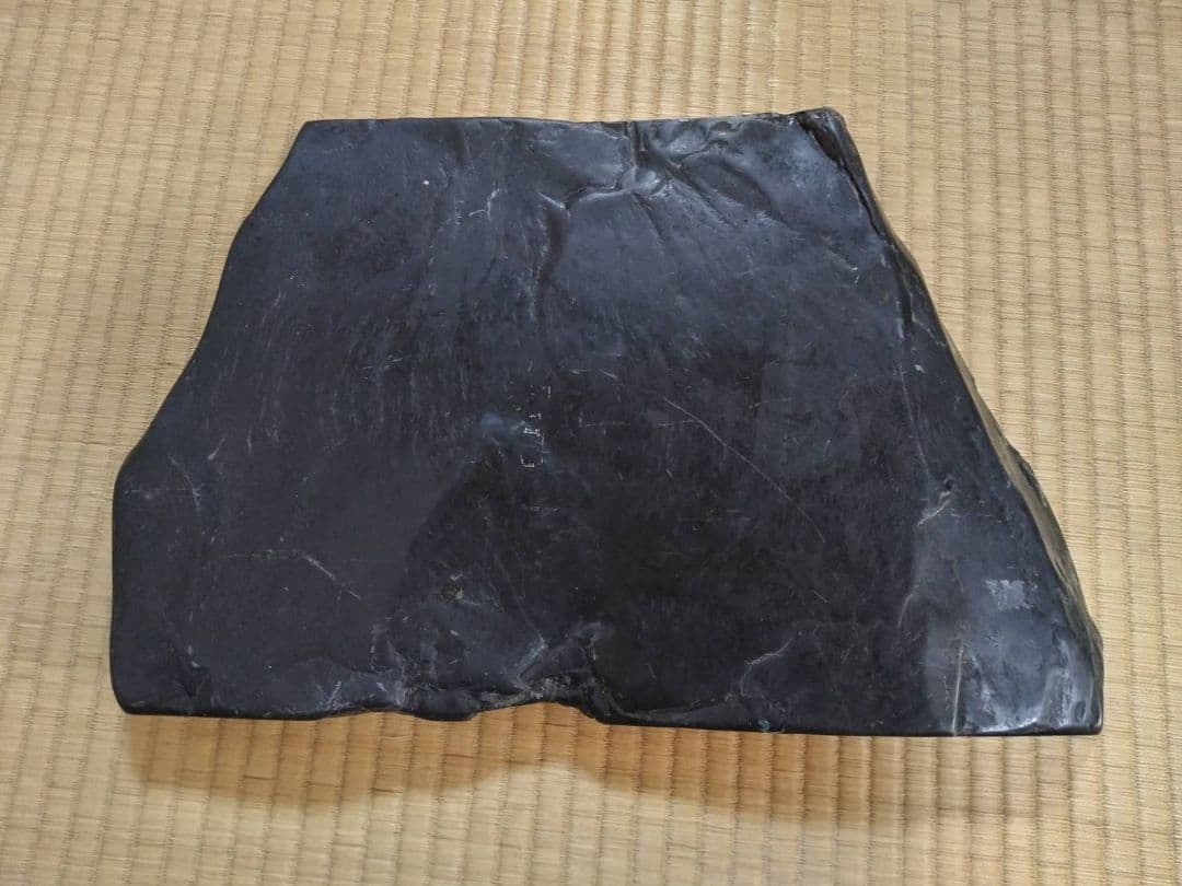 硯石板　刻材　自然石