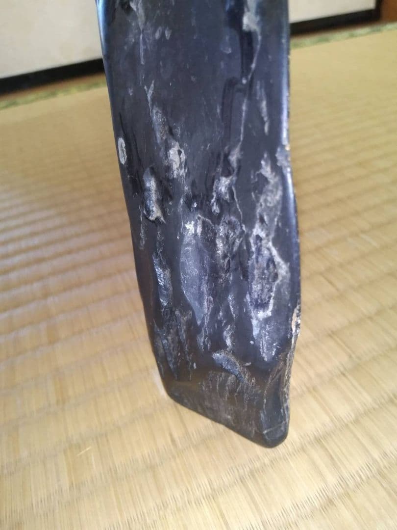 硯石板　刻材　自然石