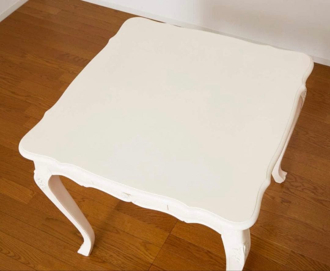 猫脚　ロココ調　家具　ダイニングテーブル　75cm