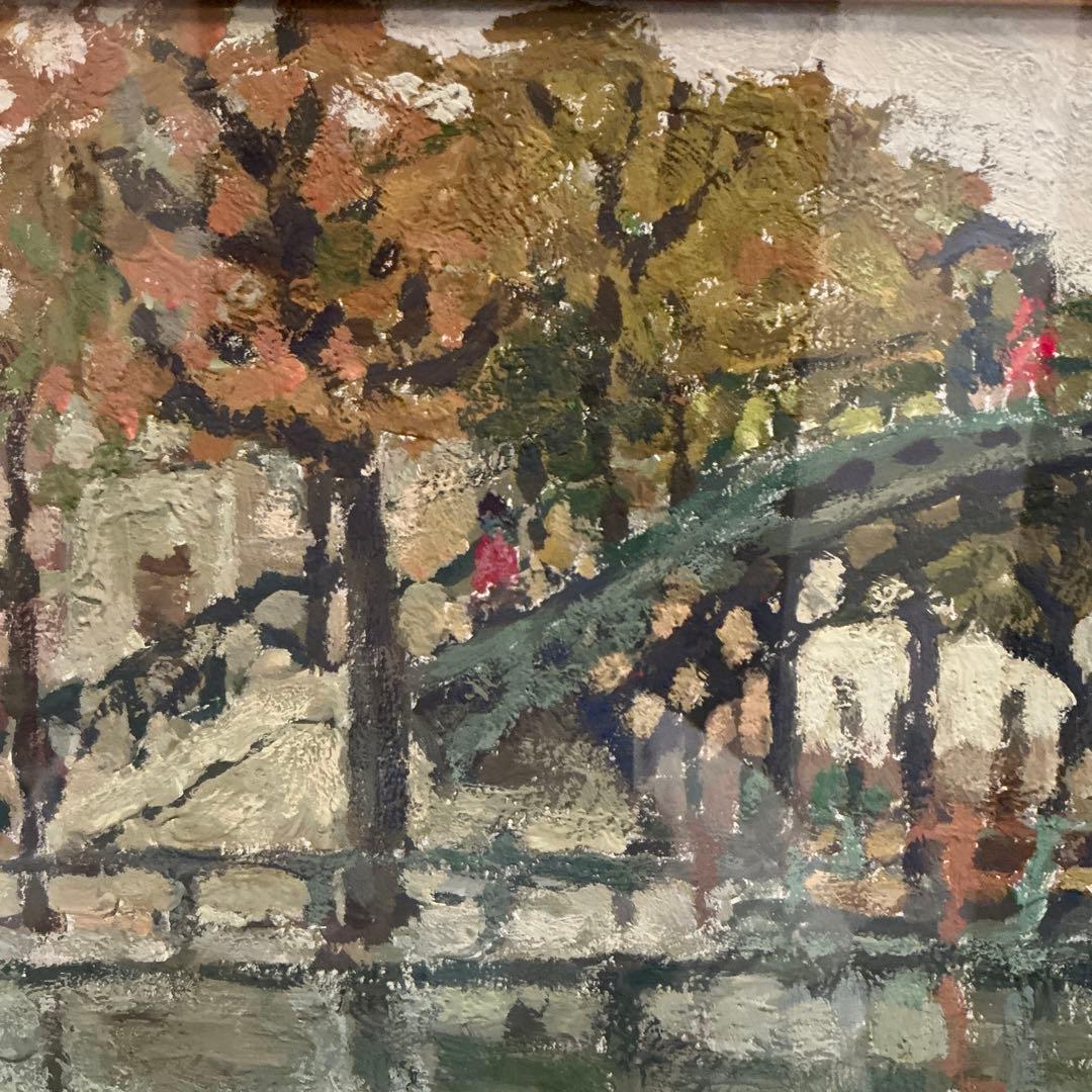 アラン　メンギーニ　油彩画　フランス人画家　日動画廊取り扱い