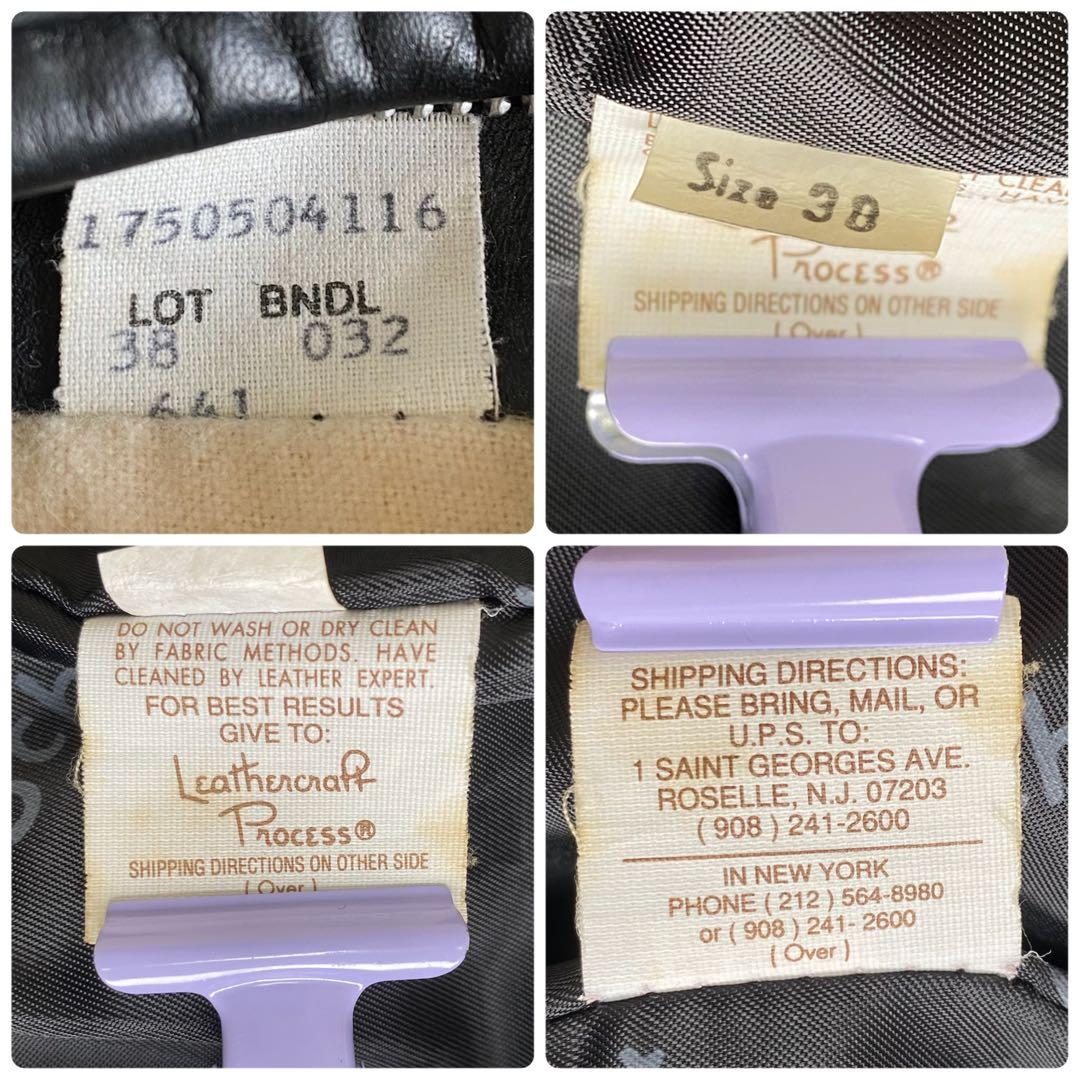 【美品】SCHOTT　641 シングルライダースジャケット　黒　38 L相当