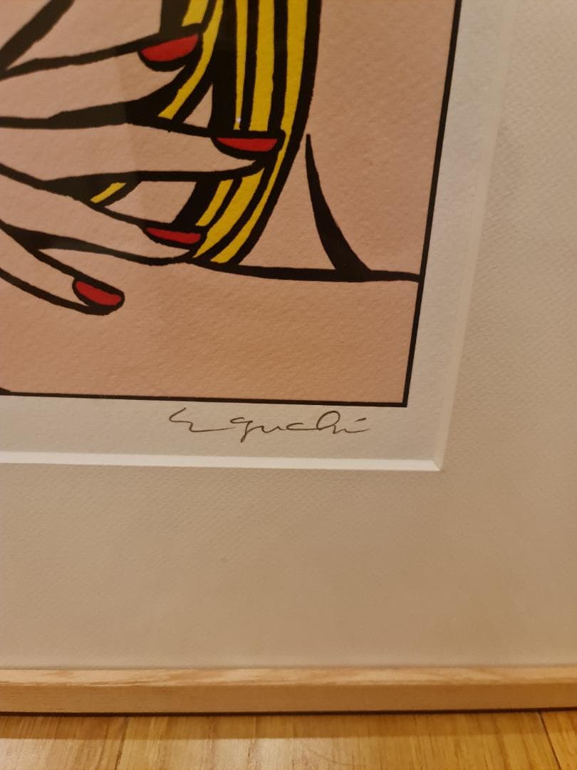 限定版　江口寿史版画 ストップ!!ひばりくん！ 直筆サイン入り 58/300