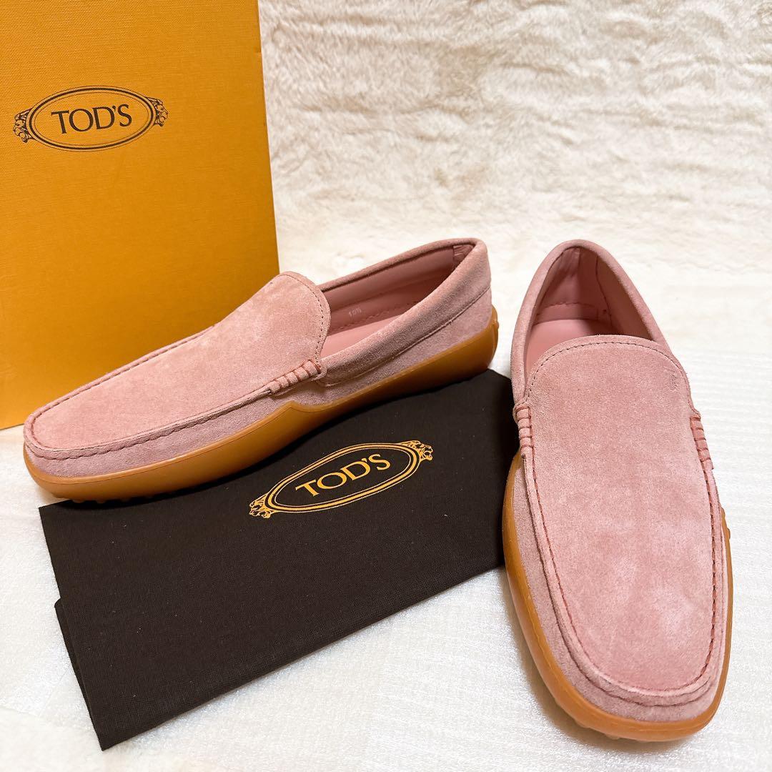 極美品✨ トッズ ゴンミーニ ドライビングシューズ 29cm スエード ピンク