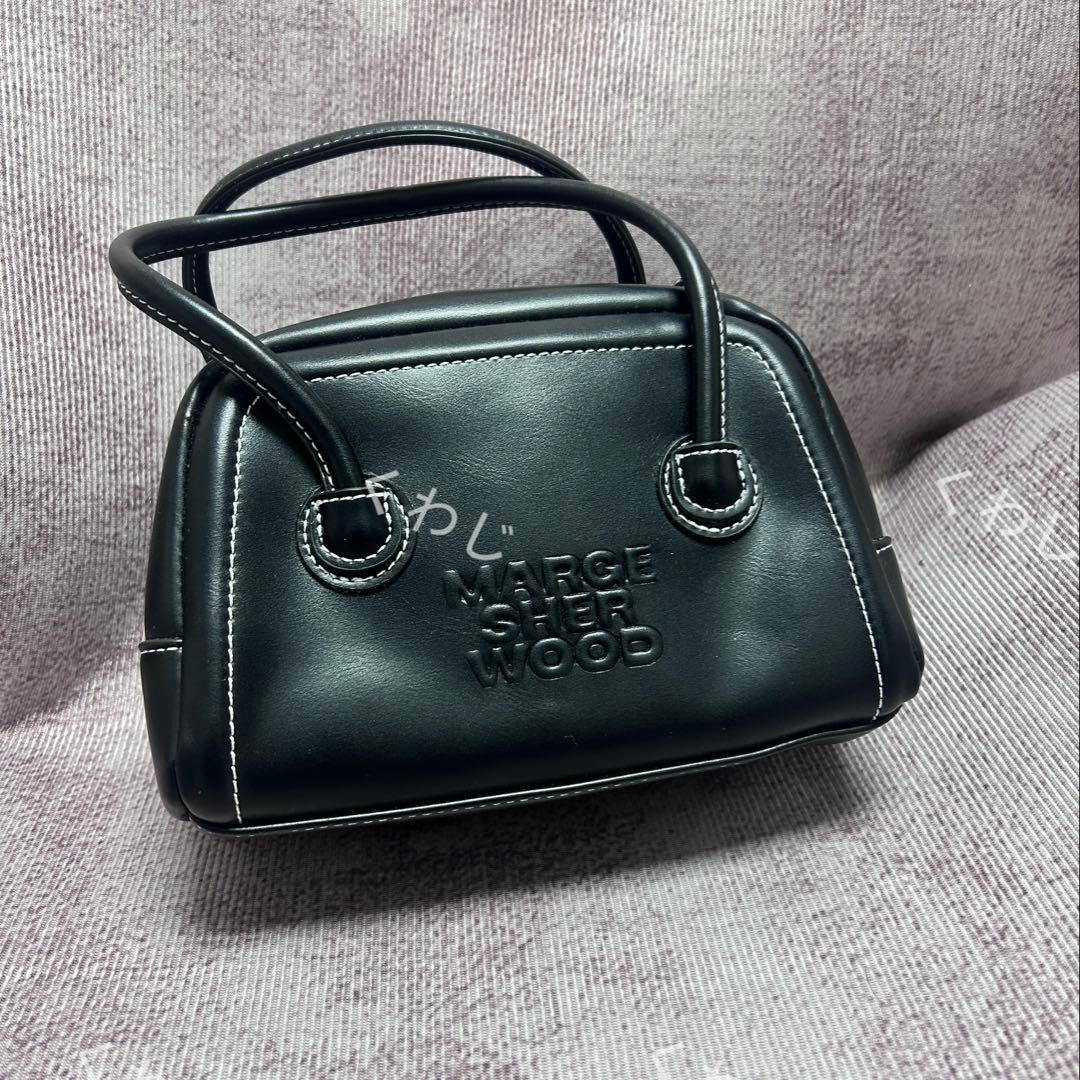 MARGESHERWOODソフトドットバッグ ヌバック ブラウン