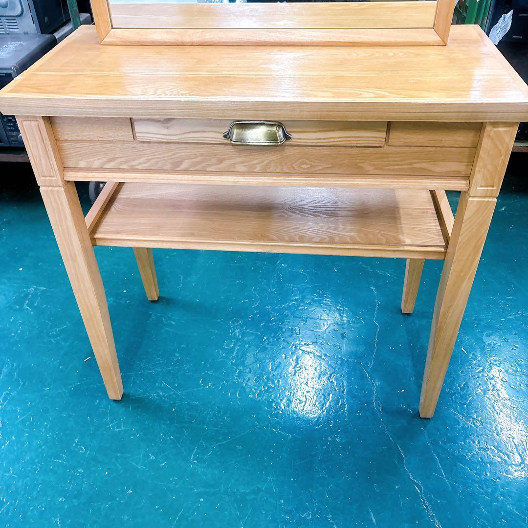 [送料設置込み】美容室 ドレッサー 片面 サロン 鏡台 木製