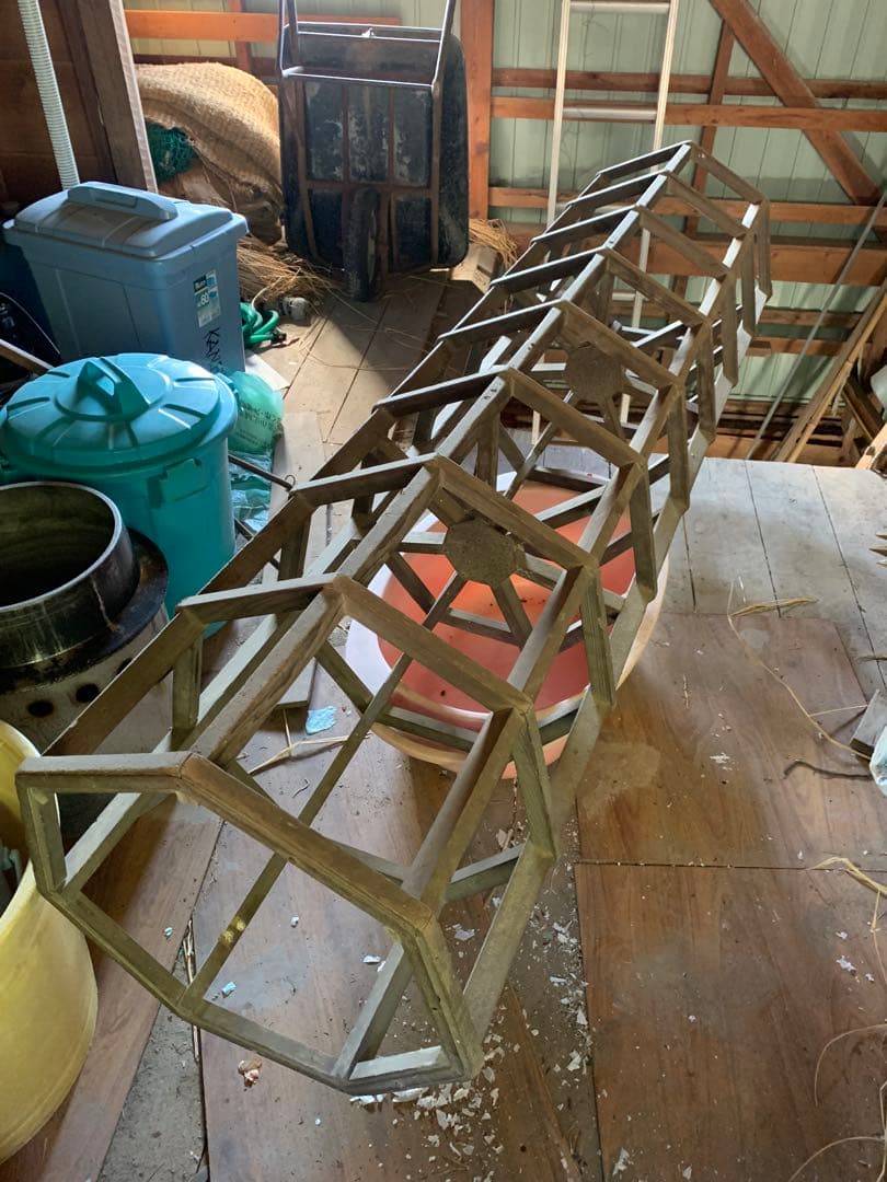 状態良好　田植え定規　田植え枠　昭和レトロ　アンティーク　石川県白山市引き取り