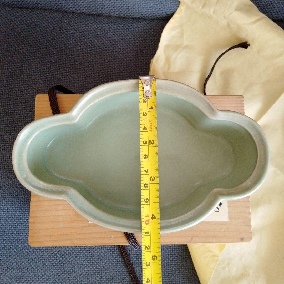 中国骨董陶芸 【旧蔵した青磁水仙盆】 貴重コレクション