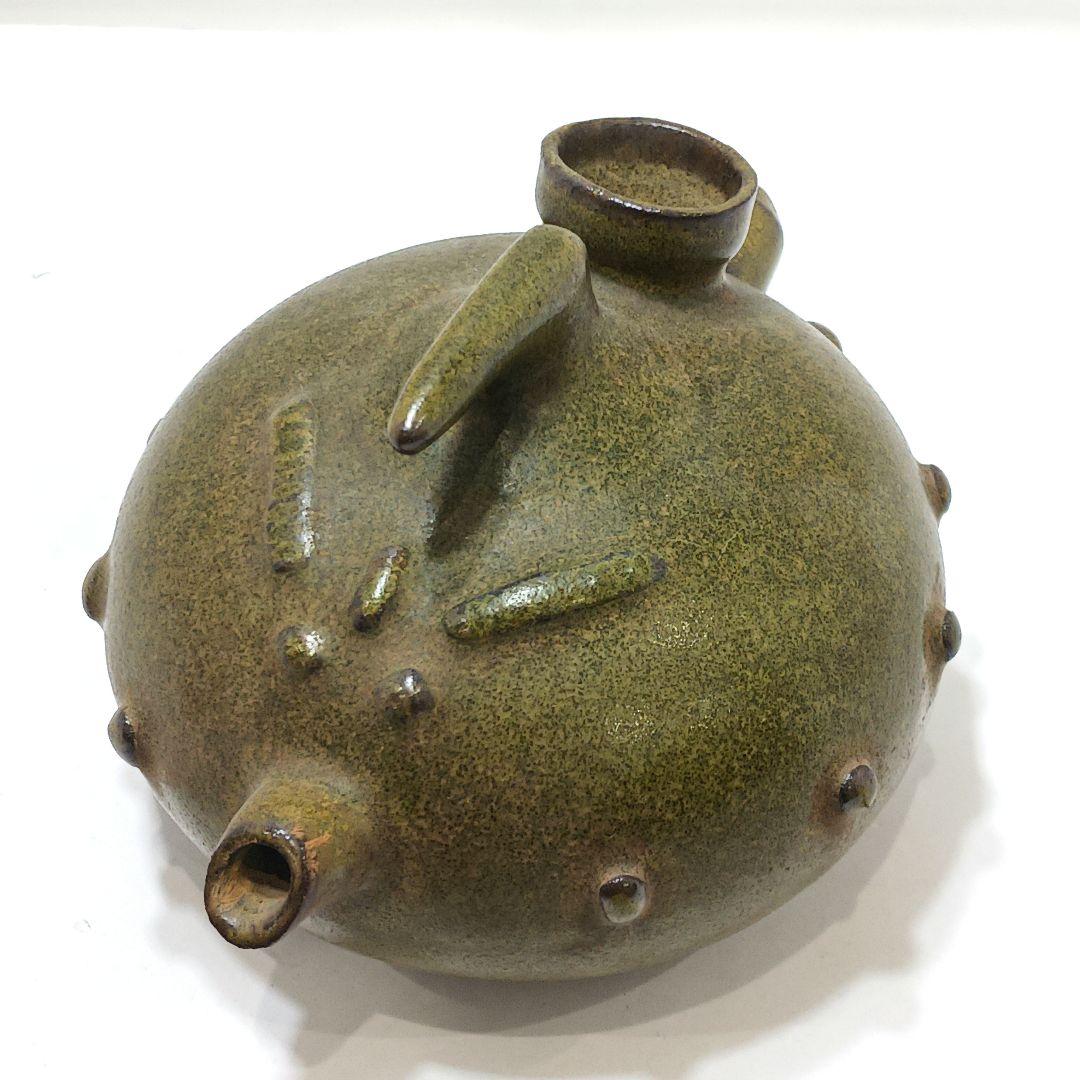 ZY83-2 中国 青磁 小壷 酒器 油壷　の