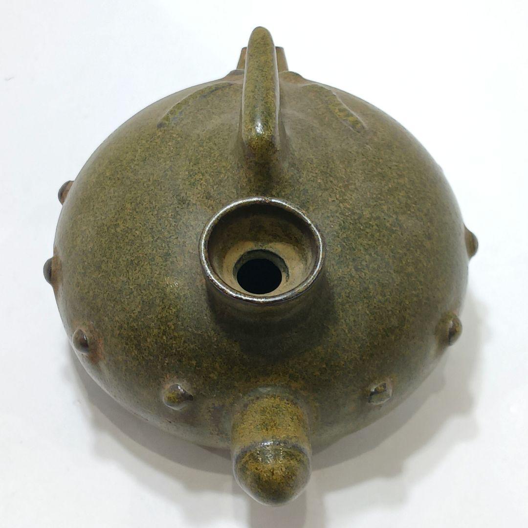 ZY83-2 中国 青磁 小壷 酒器 油壷　の