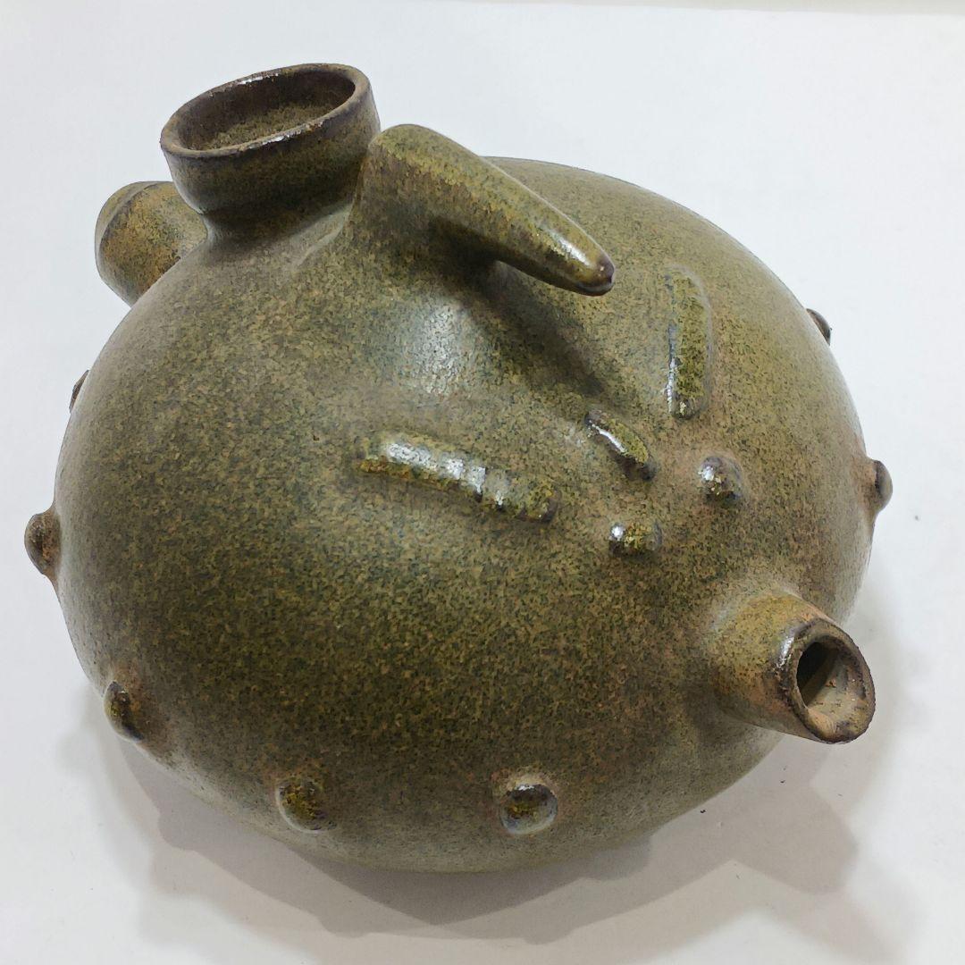 ZY83-2 中国 青磁 小壷 酒器 油壷　の