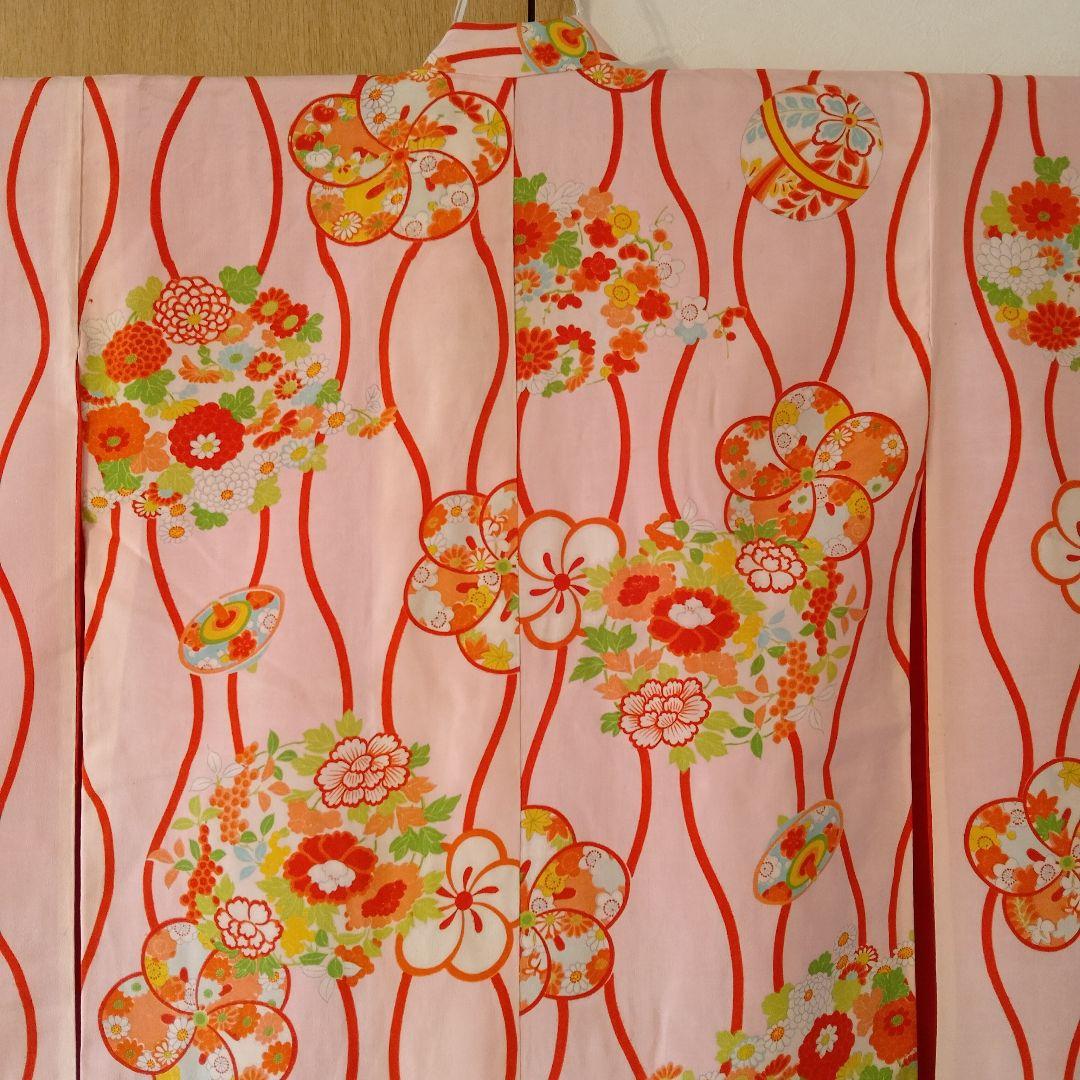 ゴ*ラ様 七五三　アンティーク　女の子着物　正絹　保管品