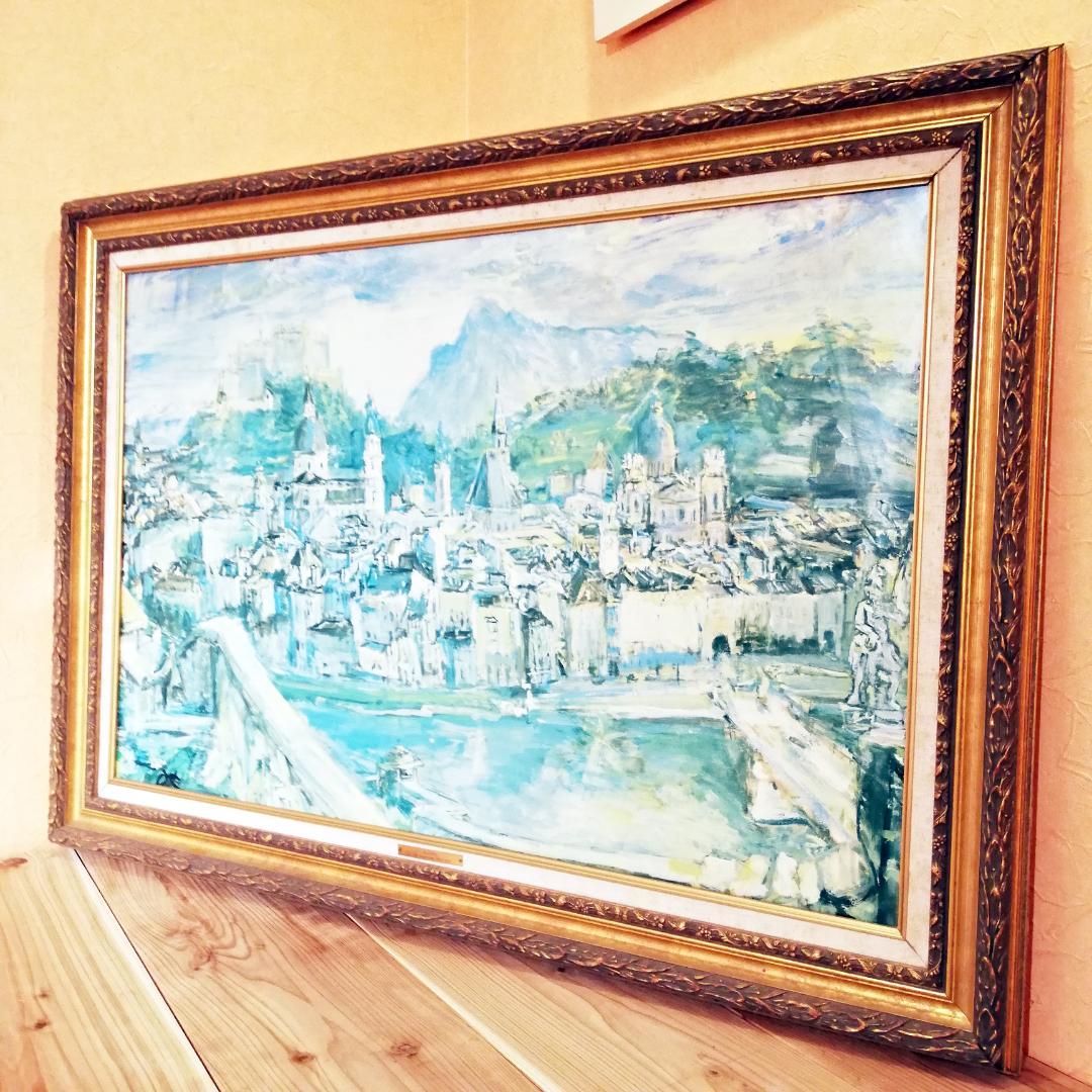 ◇Salzburg Oskar Kokoschka 油彩画 複製画