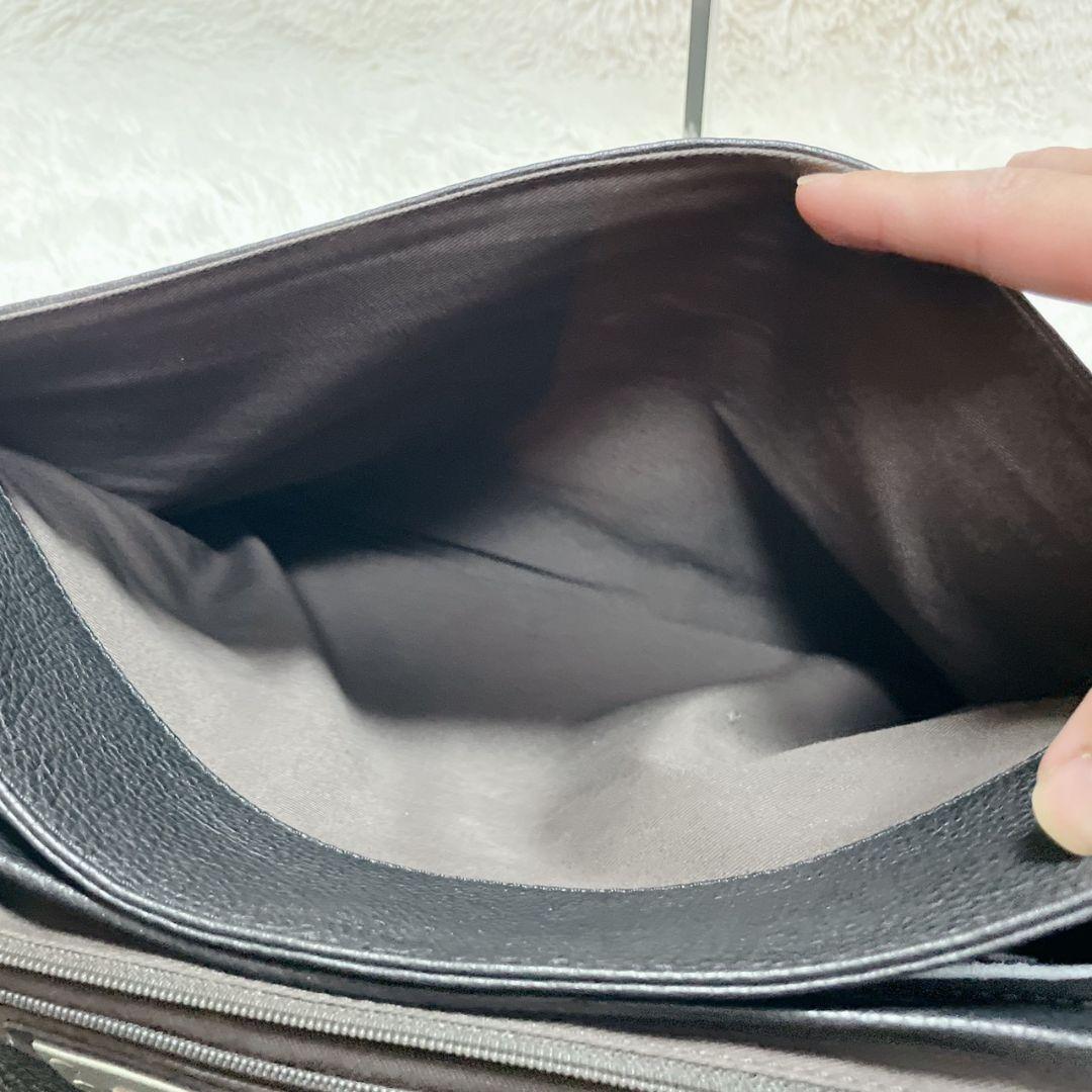 Zanellato ブラック ブリーフケース 金具 メンズ ワンハンドル