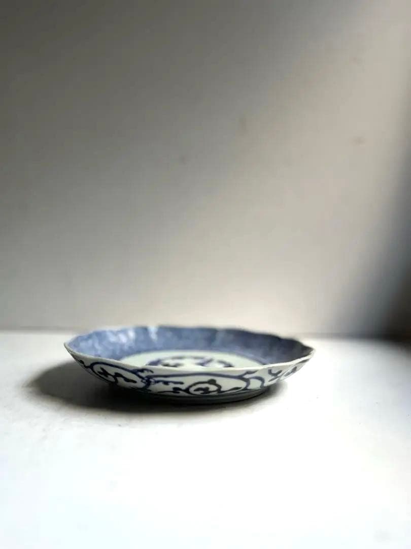 【TOYA様リクエスト】904 骨董 古伊万里 微塵唐草輪花皿 3点