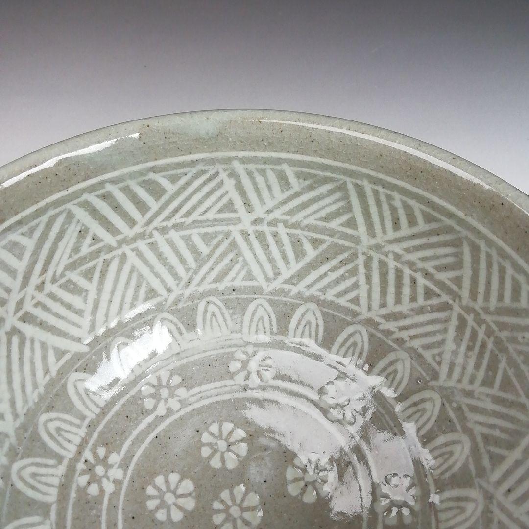 Ｔ９２０　数茶碗　十客『三島　数茶碗』『阿漕窯　翠峯 造』　共箱　茶道具