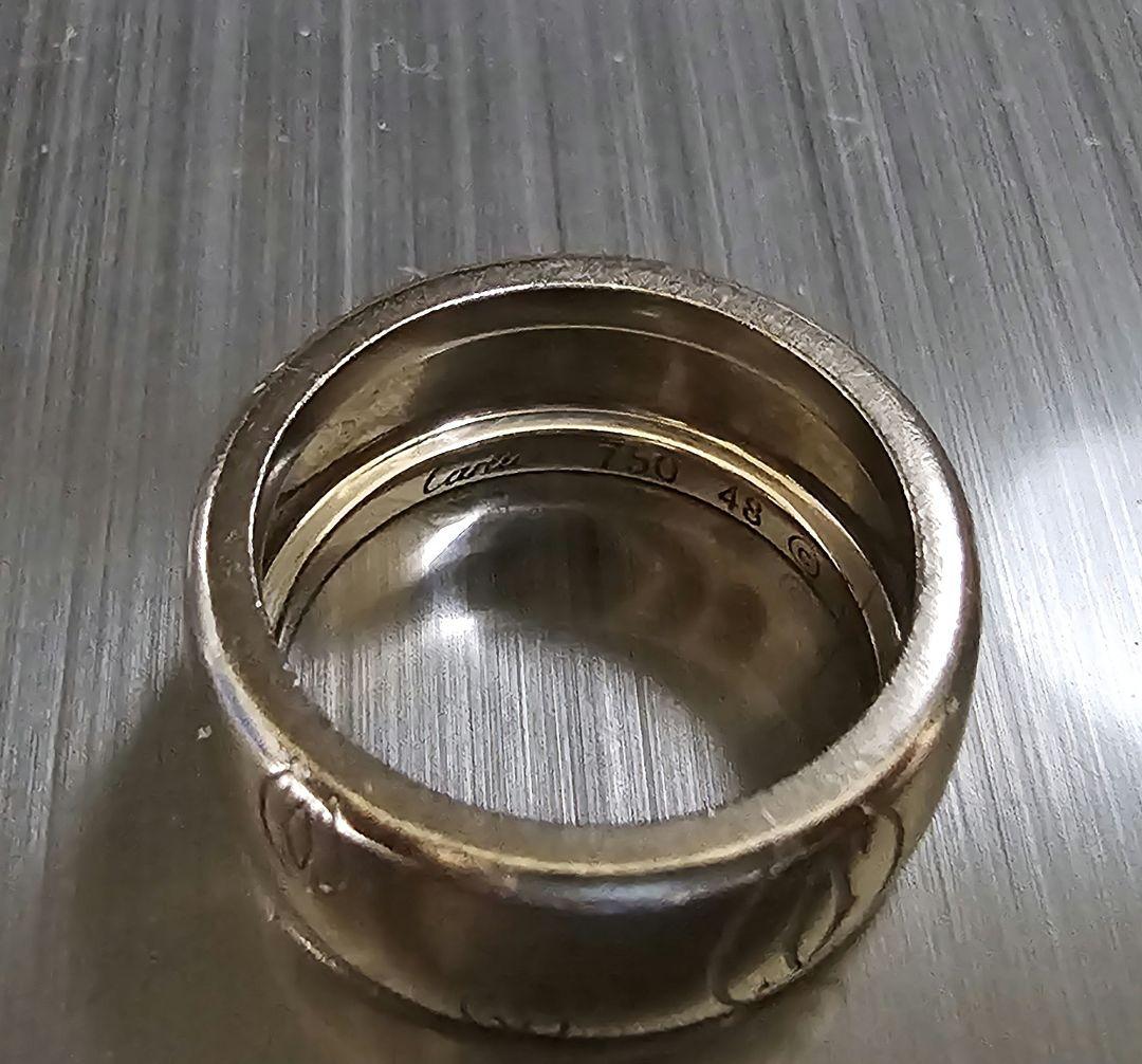 ぽ*読様 カルティエ　ハッピーバースデー　リング　ラージ　LM　Cartier