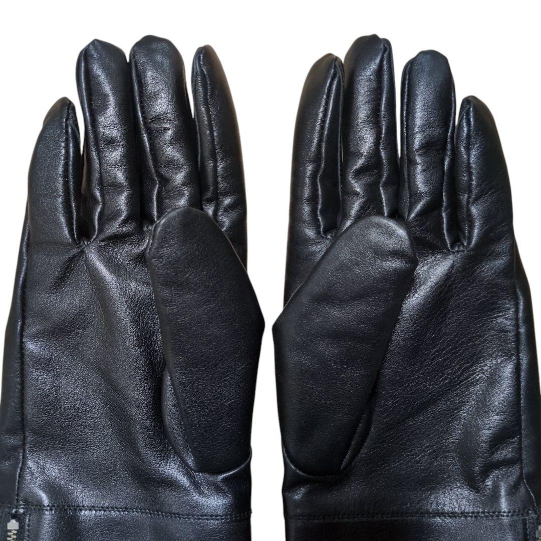【美品】ヨウジヤマモトプールオム 23AW ジップアップ レザー グローブ 手袋
