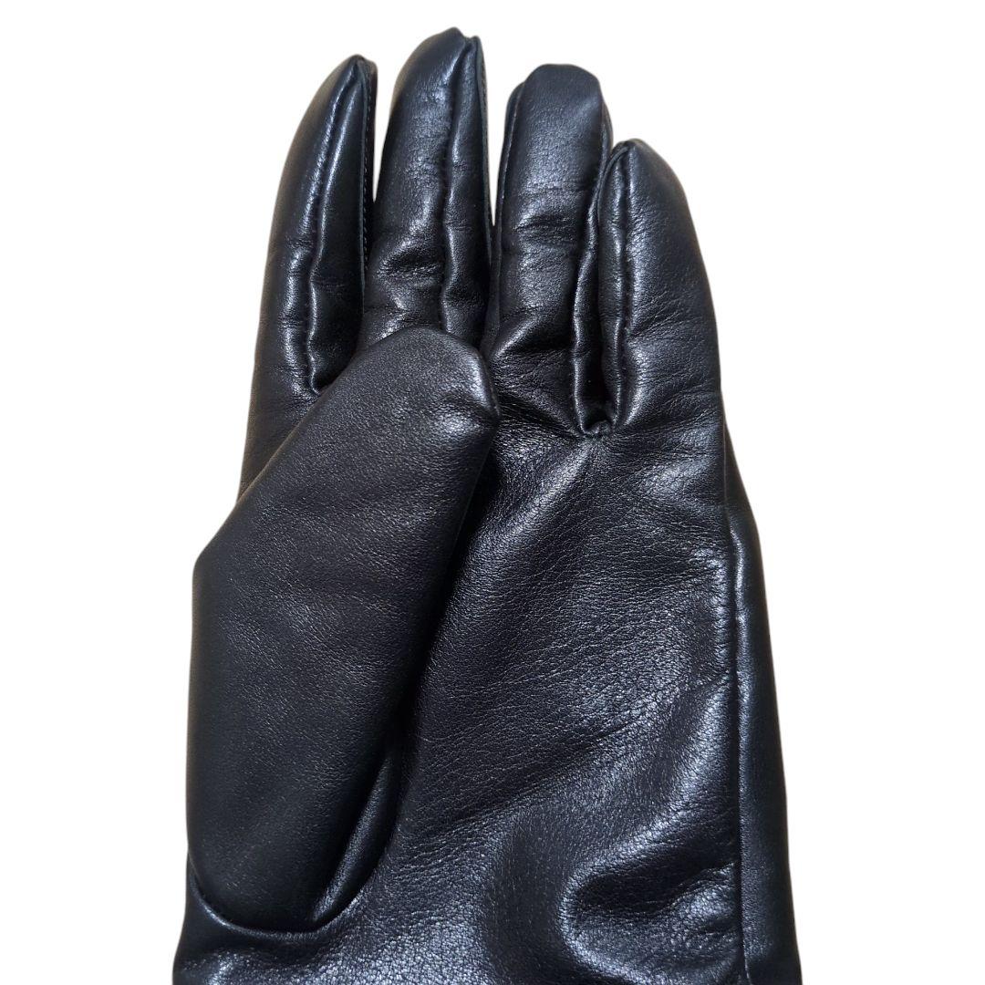 【美品】ヨウジヤマモトプールオム 23AW ジップアップ レザー グローブ 手袋