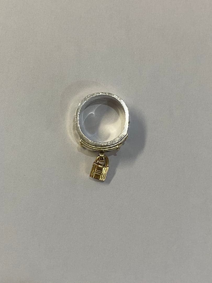 HERMÈS ロック付きリング サイズ51 SV925