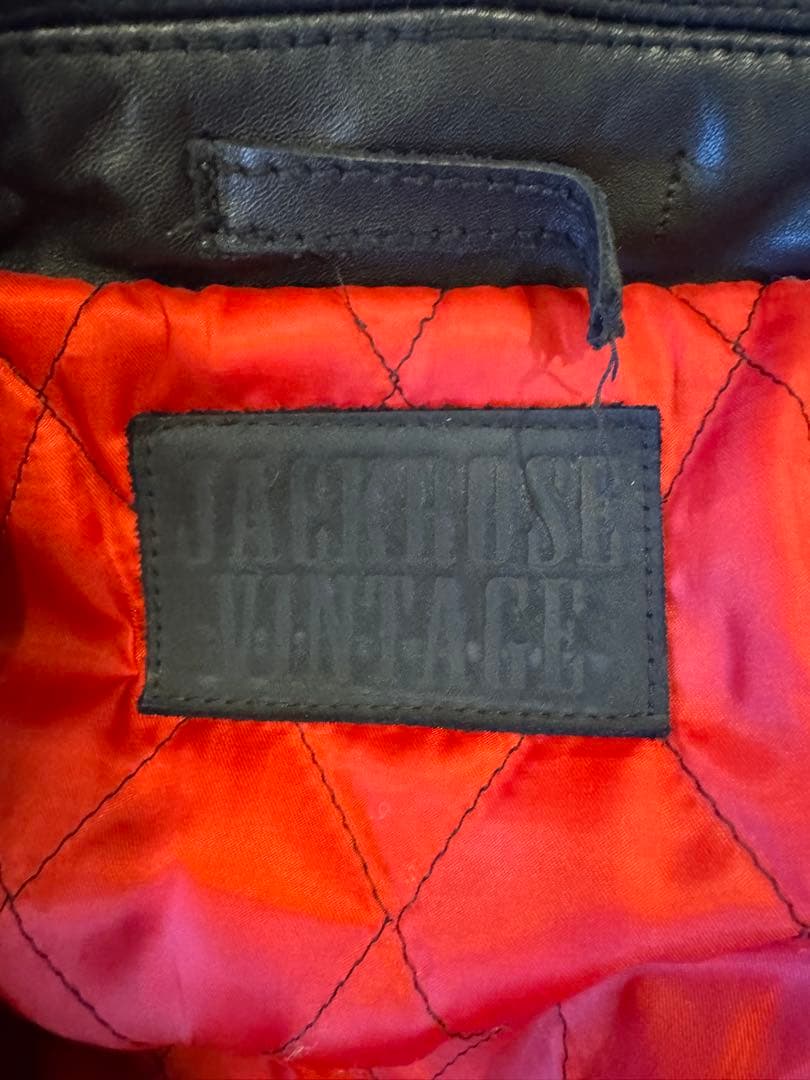 カウレザー　牛革　レザーライダース　ローリングストーンズコラボ　ヴィンテージ