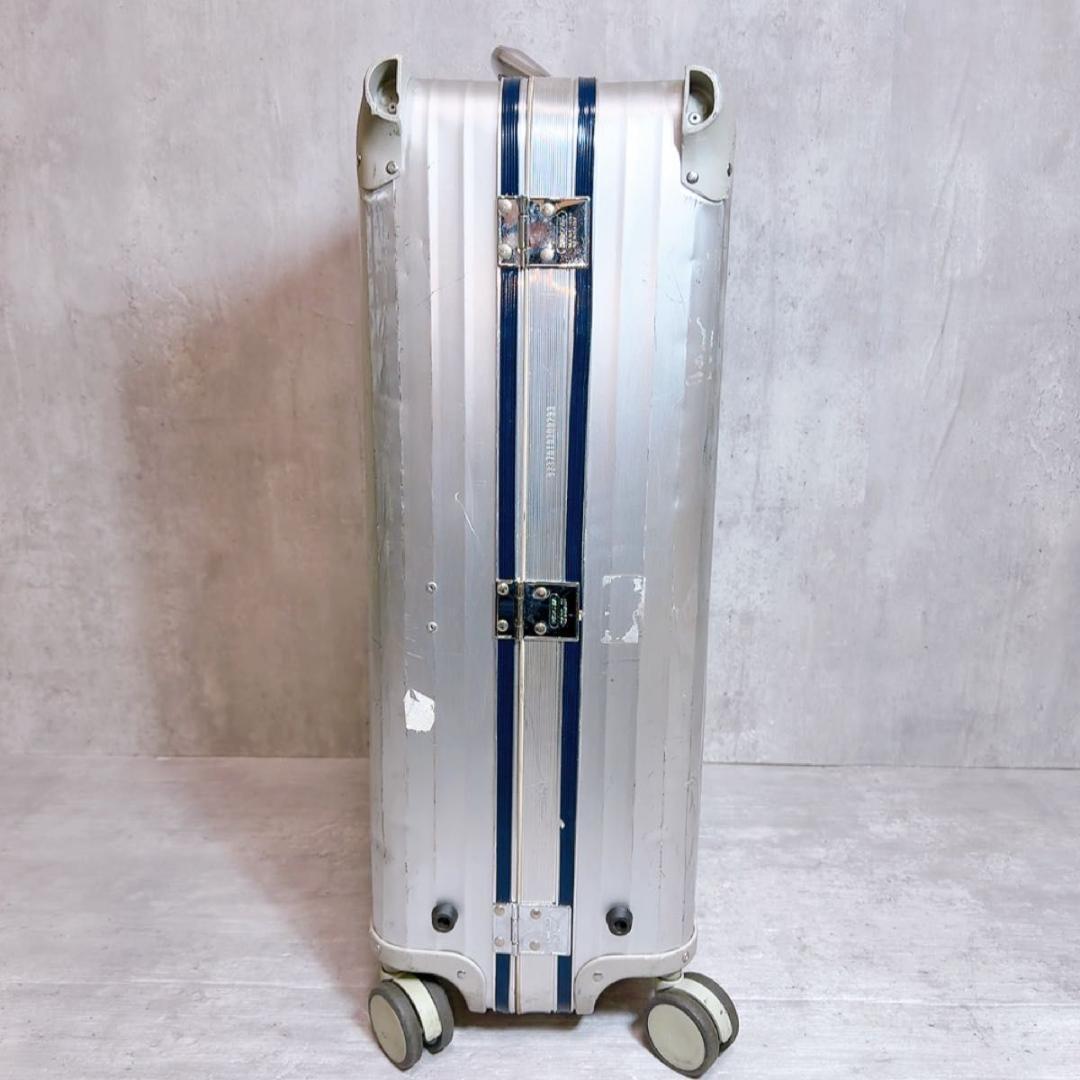 RIMOWA リモワ トパーズ　スーツケース 70L ４輪 アルミ製シルバー　青