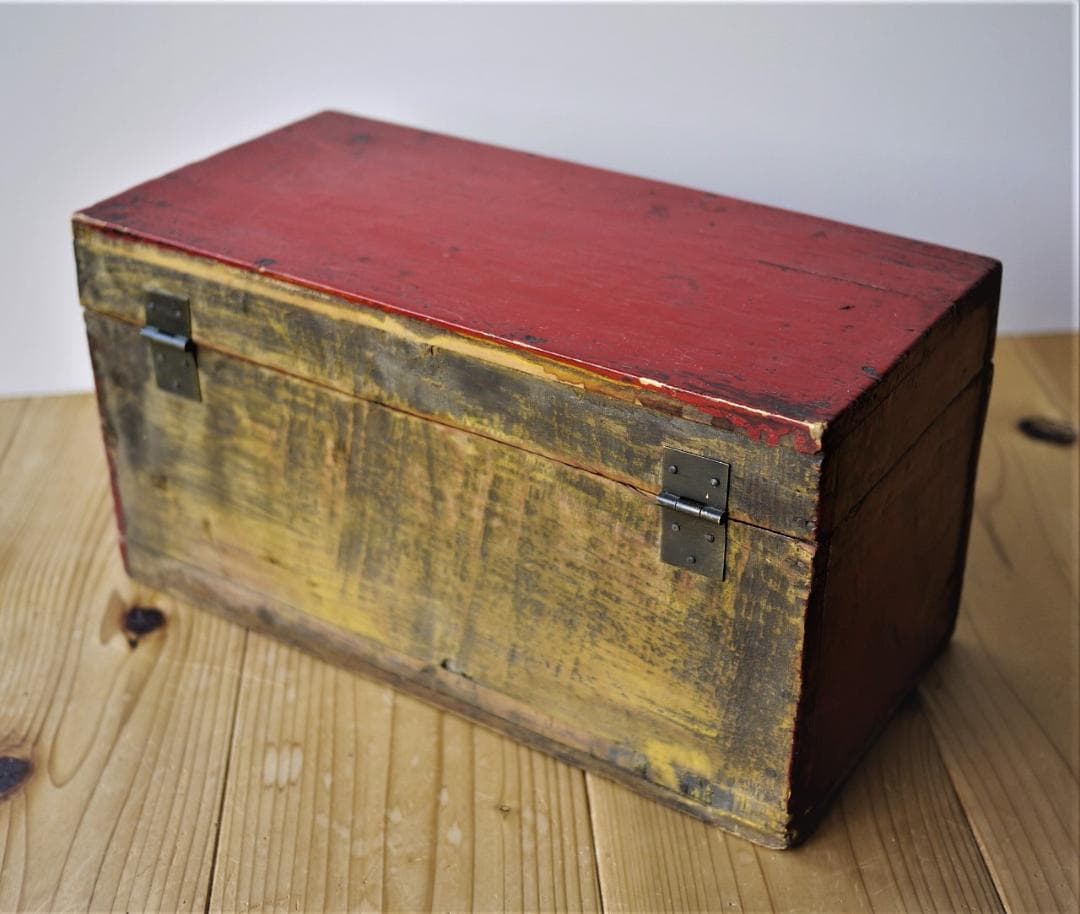 赤塗木箱　バニティージュエリーボックス　双喜吉祥図案　祝結婚記念　中国