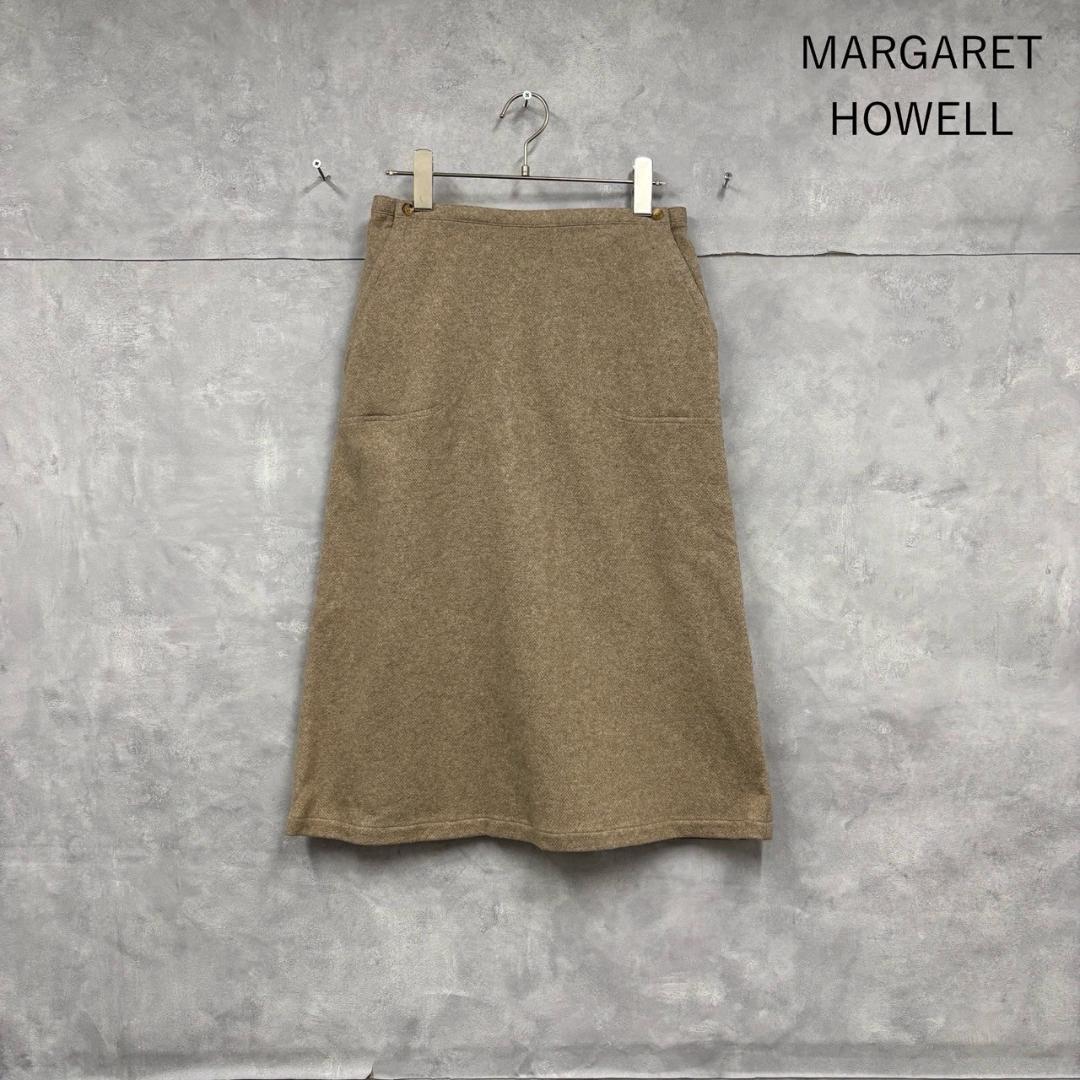 旧タグ MARGARET HOWELL ウールスカート　日本製 N1740