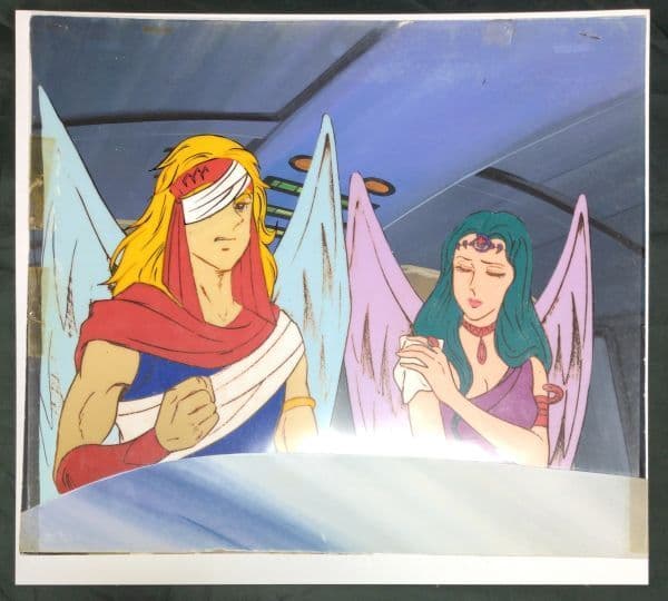 闘将ダイモス リヒテル ライザ 背景付きセル画